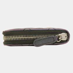 Pre Owned Chanel Matelasse Coco Calfskin Mark Long Wallet 