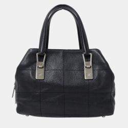 Chanel Chocolate Bar Caviar Skin Black Handbag 