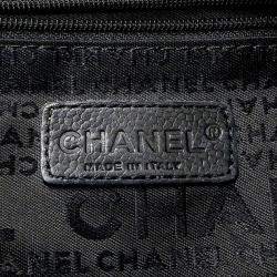 Chanel Chocolate Bar Caviar Skin Black Handbag 