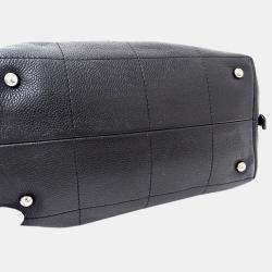 Chanel Chocolate Bar Caviar Skin Black Handbag 