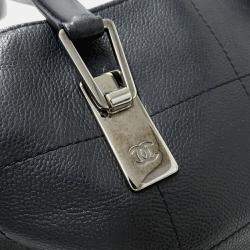 Chanel Chocolate Bar Caviar Skin Black Handbag 