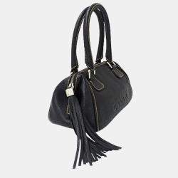 Chanel LAX Tassel Black Calfskin Bowler Bag