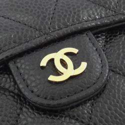Pre Owned Chanel Timeless Classic Line Wallet
