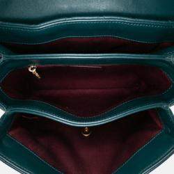 Chanel Green Medium Calfskin Soft Elegance Flap