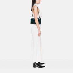 Chanel Green Medium Calfskin Soft Elegance Flap