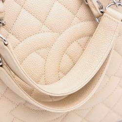Chanel Beige Caviar Grand Shopping Tote
