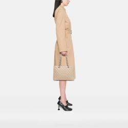 Chanel Beige Caviar Grand Shopping Tote