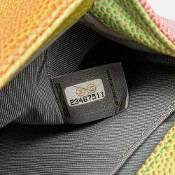 Chanel Multicolor Old Medium Quilted Caviar Rainbow Boy Flap