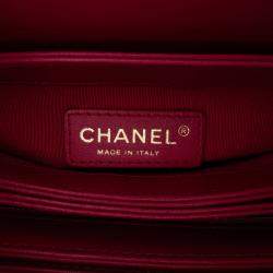 Pre Owned Chanel Pink Small Quilted Lambskin Citizen Chic Flap