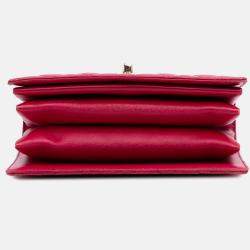 Pre Owned Chanel Pink Small Quilted Lambskin Citizen Chic Flap