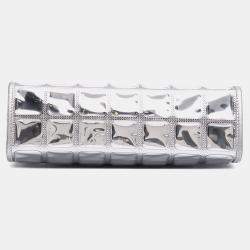 Chanel Silver Vinyl Ice Cube Pochette