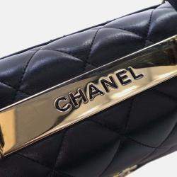 Chanel Black Medium Lambskin Trendy CC Top Handle Bag