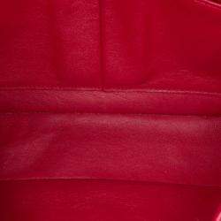 Chanel Red Medium Classic Lambskin Double Flap