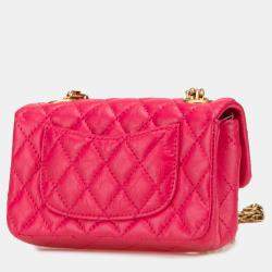Pre Owned Chanel Multicolor Chanel Limited Edition Success Story Quilted Lambskin Trunk Set of 4 Mini Bags