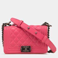 Pre Owned Chanel Multicolor Chanel Limited Edition Success Story Quilted Lambskin Trunk Set of 4 Mini Bags