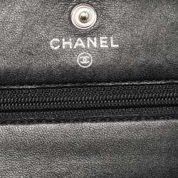 Pre Owned Chanel Black Caviar Leather CC Timeless Wallet On Chain