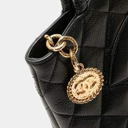 Pre Owned Chanel Black Caviar Medallion Tote