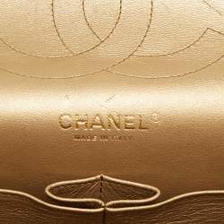 مملوكة مسبقًا Chanel Gold Quilted Leather Jumbo Classic Double Flap Bag