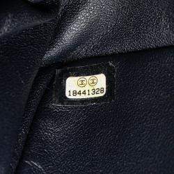 Chanel Blue Small Leather and Fur Boy Flap