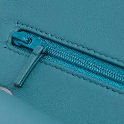 Pre Owned Chanel Blue Jumbo Classic Lambskin Double Flap