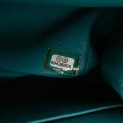 Pre Owned Chanel Blue Jumbo Classic Lambskin Double Flap