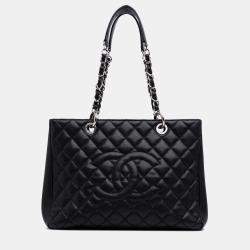 Chanel Black Caviar Grand Shopping Tote