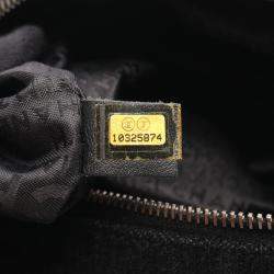 Chanel Coco Mark Chain Handbag Fabric Velor Black