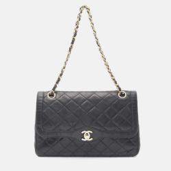 Pre Owned Chanel Matelasse Paris Limited W Flap
