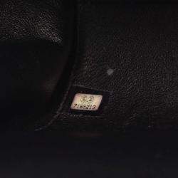 Pre Owned Chanel Chocolate Bar Black Leather Shoulder Bag