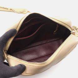 Pre Owned Chanel Diamond CC Quilted Lambskin Small Camera Case Bag 