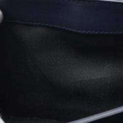 Pre Owned Chanel Wild Stitch Chain Shoulder Bag Leather Navy Shw Cc Coco