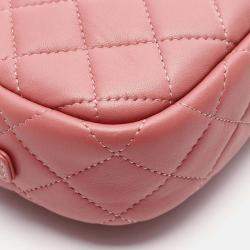 Pre Owned Chanel CC Pink Lambskin Camera Bag