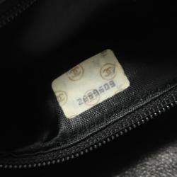 Pre Owned Chanel Bijoux CC Vintage Black Leather Camera Bag