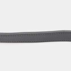 Pre Owned Chanel Boy Gray Fabric Leather Chain Shoulder Bag