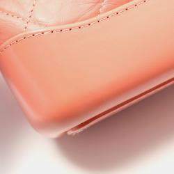 Pre Owned Chanel Gabrielle Small Orange Leather Hobo Bag