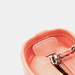 Pre Owned Chanel Gabrielle Small Orange Leather Hobo Bag