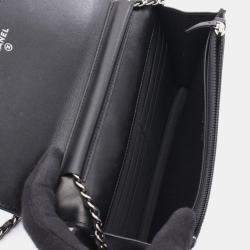 Pre Owned Chanel CC Black Leather Chain Shoulder Bag