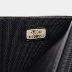 Pre Owned Chanel CC Black Leather Chain Shoulder Bag