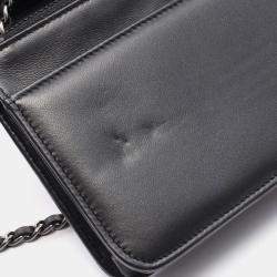 Pre Owned Chanel CC Black Leather Chain Shoulder Bag