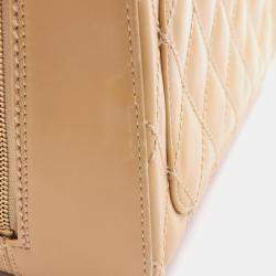 Pre Owned Chanel Wild Stitch Beige Leather Tote Bag