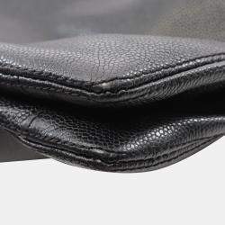 Pre Owned Chanel CC Black Calfskin Leather Tote Bag