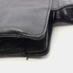 Pre Owned Chanel CC Black Calfskin Leather Tote Bag