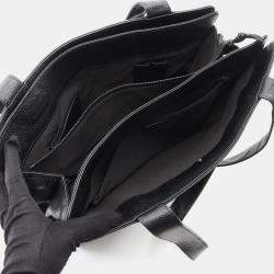 Pre Owned Chanel CC Black Calfskin Leather Tote Bag