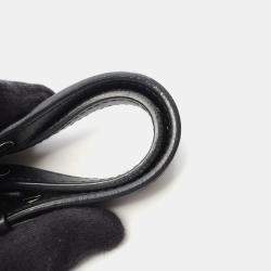 Pre Owned Chanel Classic Black Leather Bowling Bag