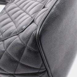 Pre Owned Chanel Medallion Black Leather Tote Bag