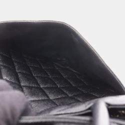 Pre Owned Chanel Medallion Black Leather Tote Bag