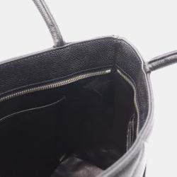 Pre Owned Chanel Medallion Black Leather Tote Bag