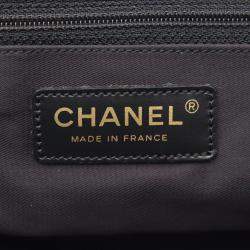 Chanel New Travel Line Mm Tote Shoulder Bag  Leather Nylon Canvas Bk Ghw