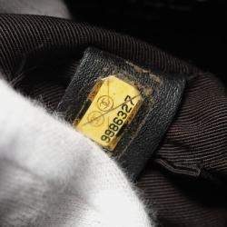 Pre Owned Chanel PST Black Leather Chain Tote Bag