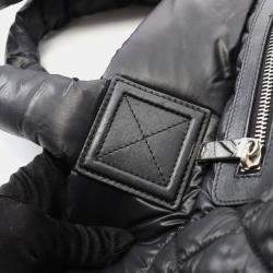 Pre Owned Chanel Coco Cocoon Black Nylon Reversible Tote Bag